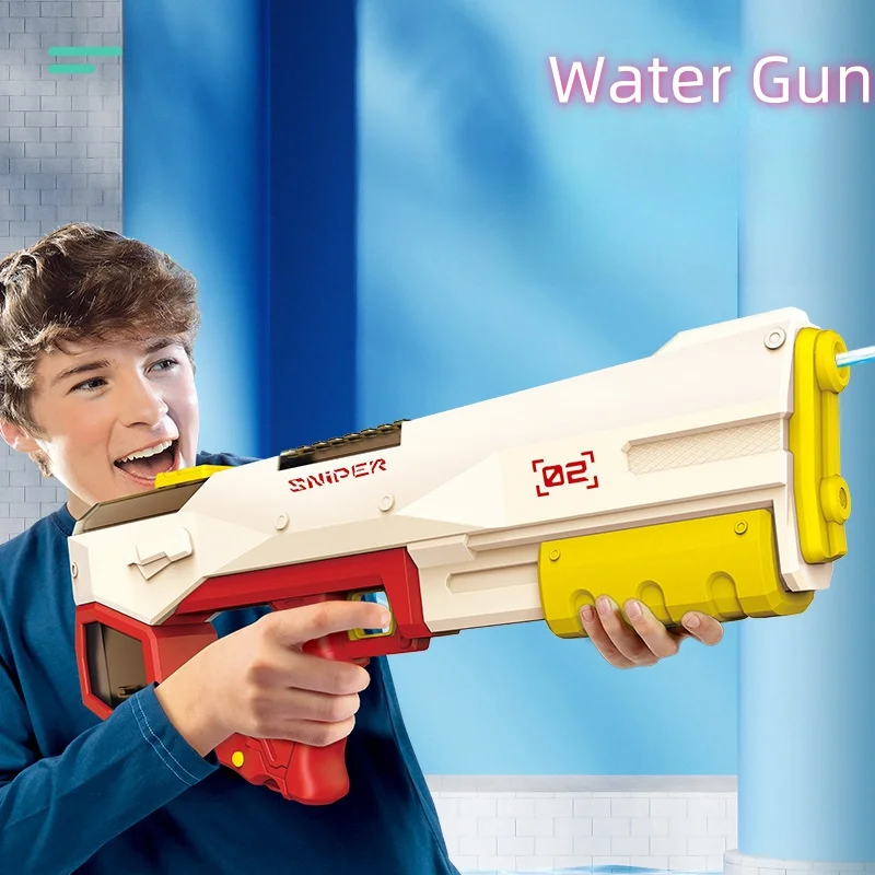 

Summer Electric Water Gun High-pressure Full Automatic Water Spray Shooting Beach Pool Accessories for Children Game Kids Toy