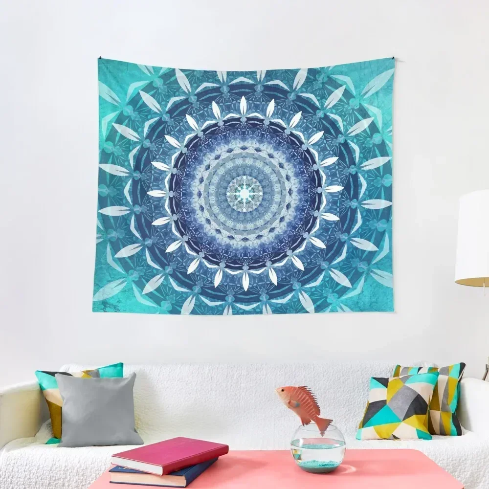 

Mandala Blue Zen / Yoga Meditation Mandala Tapestry Decorative Paintings Room Decor Aesthetic Bedrooms Decor Tapestry