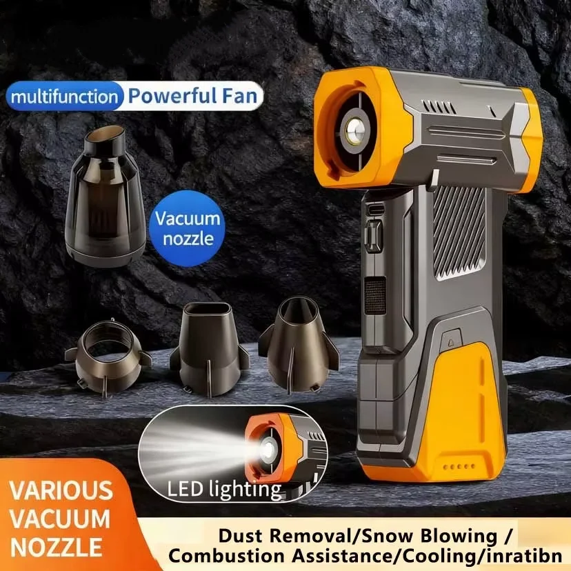 

Violent Turbofan Lighting Camping Outdoor 990000 RPM High Speed Handheld Fan Dust Blowing Vacuum Cleaner New 2026