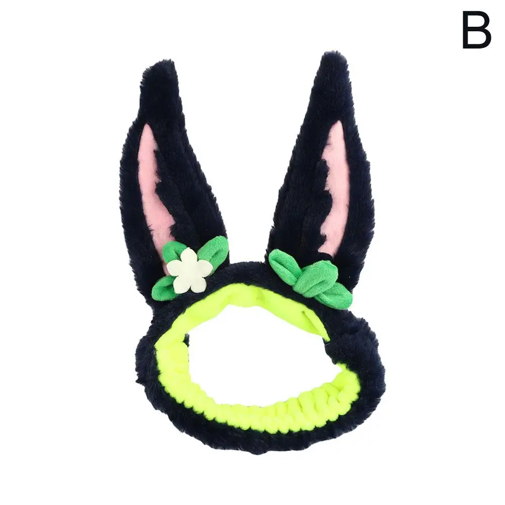 Genshin Impact Forest Patrol Topic Hair Band Elastic Headband Tighnari Cosplay Cute Ear Make Up Wash Headwear Hairband Hair Hoop