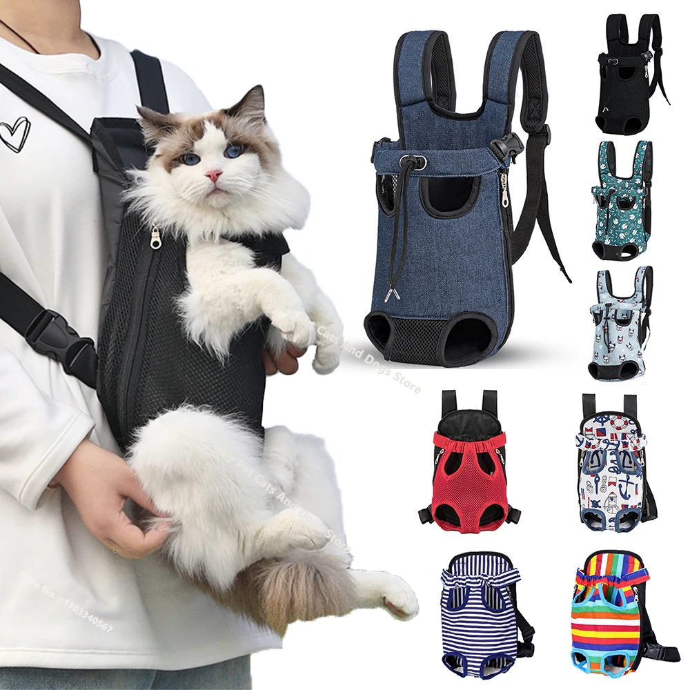 

Cloududa Adjustable Cat Carrier Bag Pet Double Shoulder Backpack Portable Bag Outdoor Travel Camping Hiking Cat Bag Dog Bag