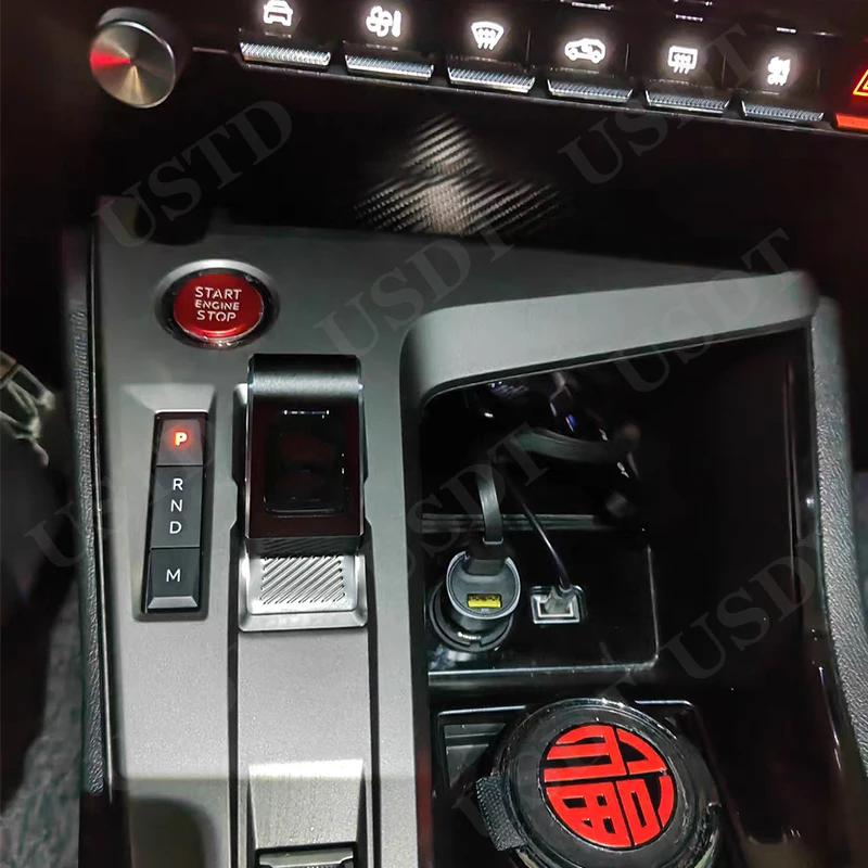 Picture 7: New Upgrade Personalized Car Gear Lever Shift Handle Replaed For Peugeot 408 2023 2024