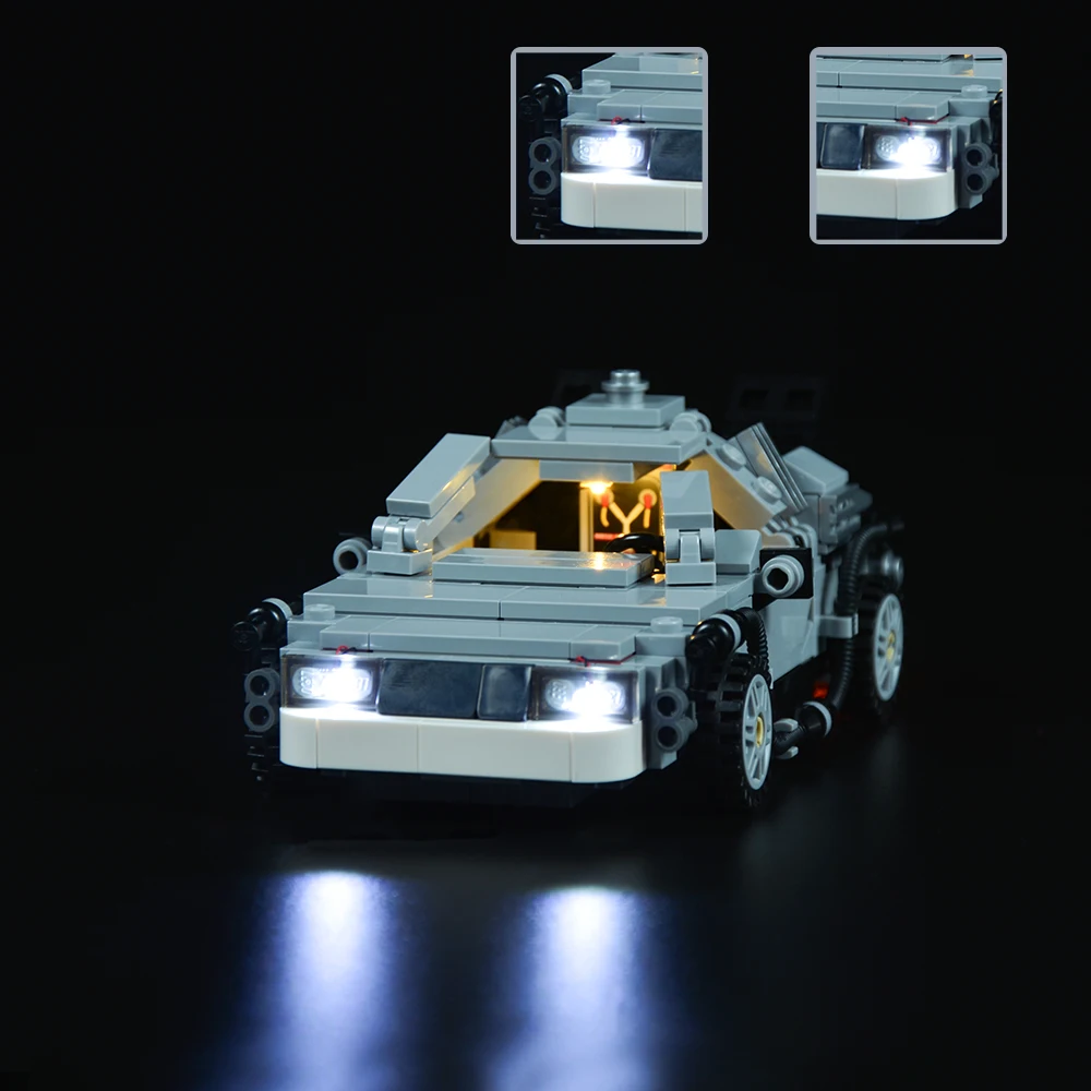 Led Light Kit For 21103 Back To The Future - The DeLorean Time Machine  DIY Toys Set (Not Included Building Blocks)