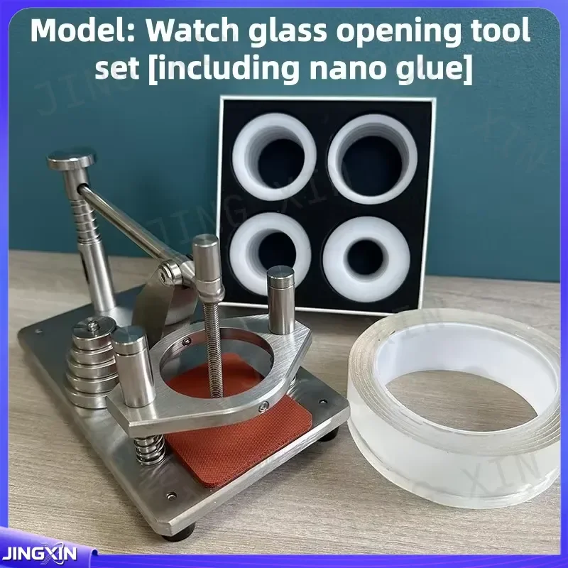 custom for Watch Crystal Removing Tool 18-45mm Stainless Steel Manual Glass Opener Watchmaker Repair Kit Adjustable Case Back