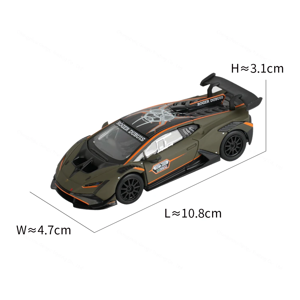 Bburago 1:43 Lamborghini Huracan Super Trofeo EVO2 Static Die Cast Vehicles Collectible Model Racing Car Toys Acrylic Box