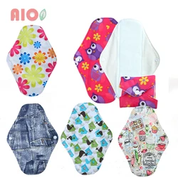 AIO 1Pcs 18*25cm Sanitary Pad Period Menstrual Gasket Pads Bamboo Cotton Pads Cloth Postpartum Nursing Napkin women Reusable