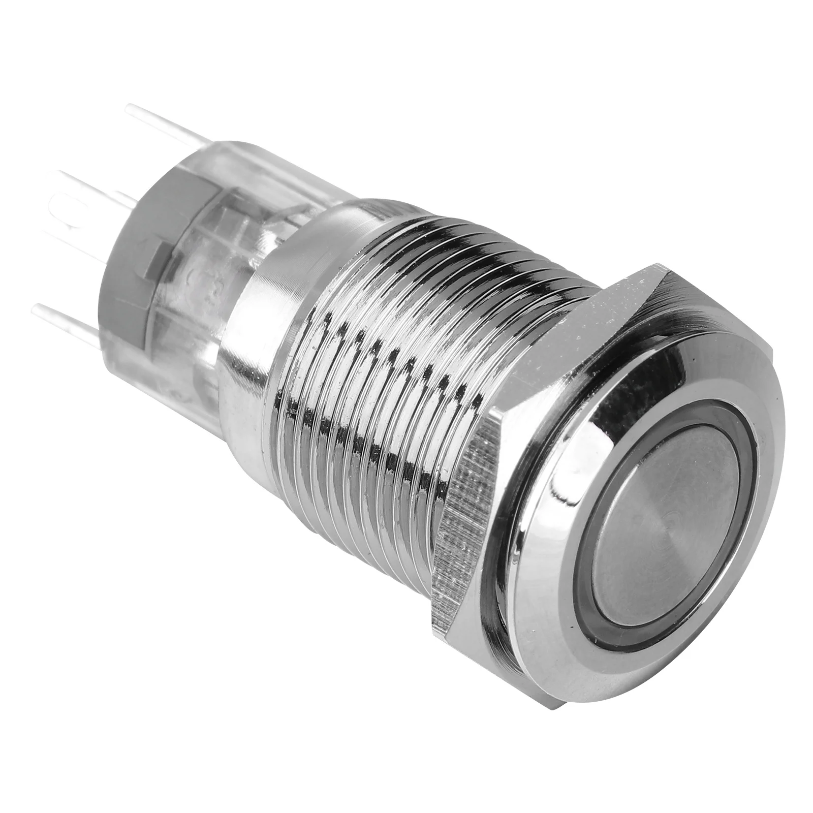 

16mm Stainless Steel Momentary Pushbutton Waterproof LED Ring Horn Switch for Vehicle Boat Doorbell Power Control