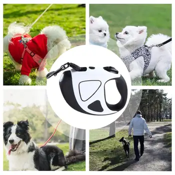 Retractable Dog Lead LED Leashes For Dogs 10ft Battery Operated High-Strength Nylon Rope Extendable Dog Leashes With Anti-Slip 5