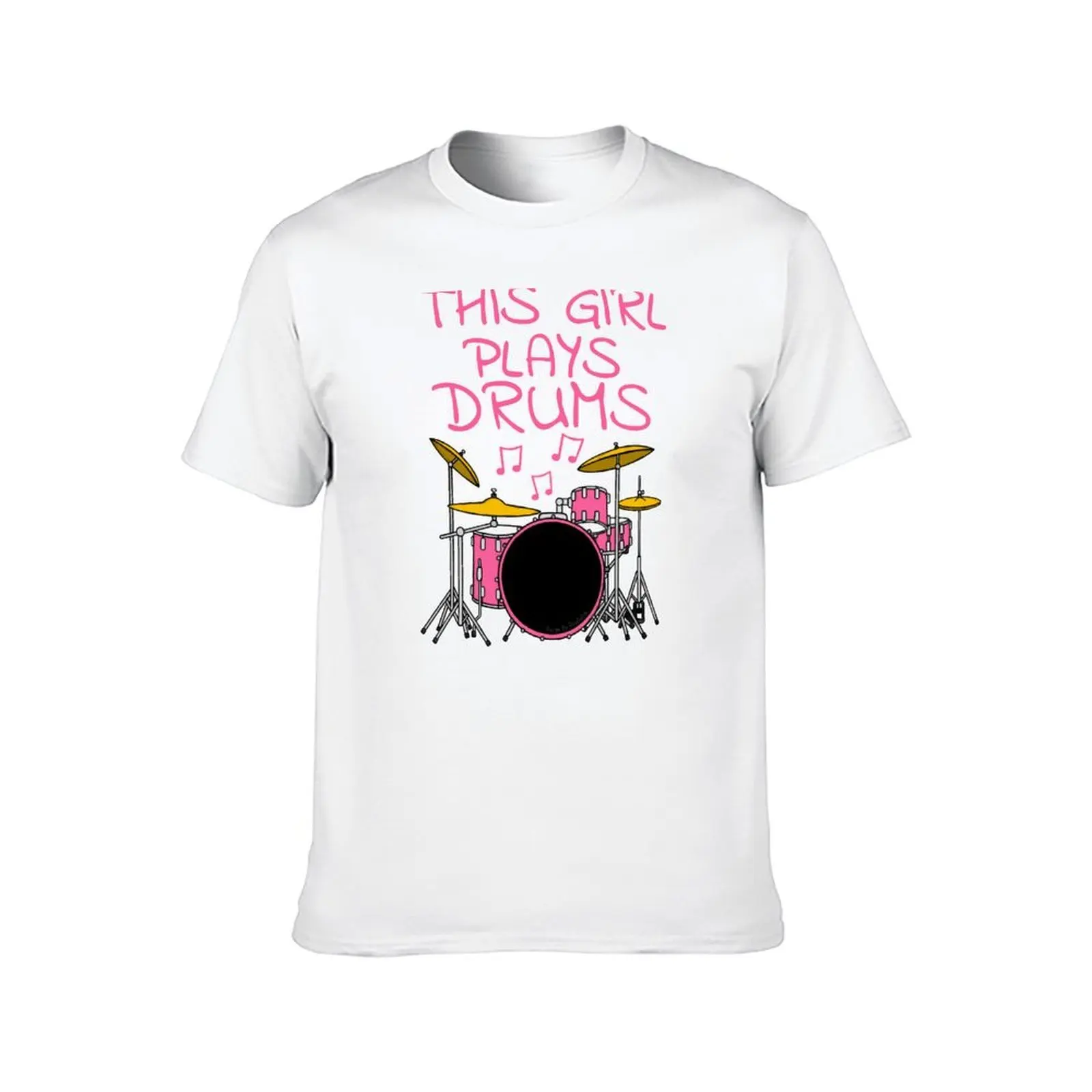 This Girl Plays Drums, Female Drummer T-Shirt man t shirt cotton man t shirts high quality luxury brand T-Shirt