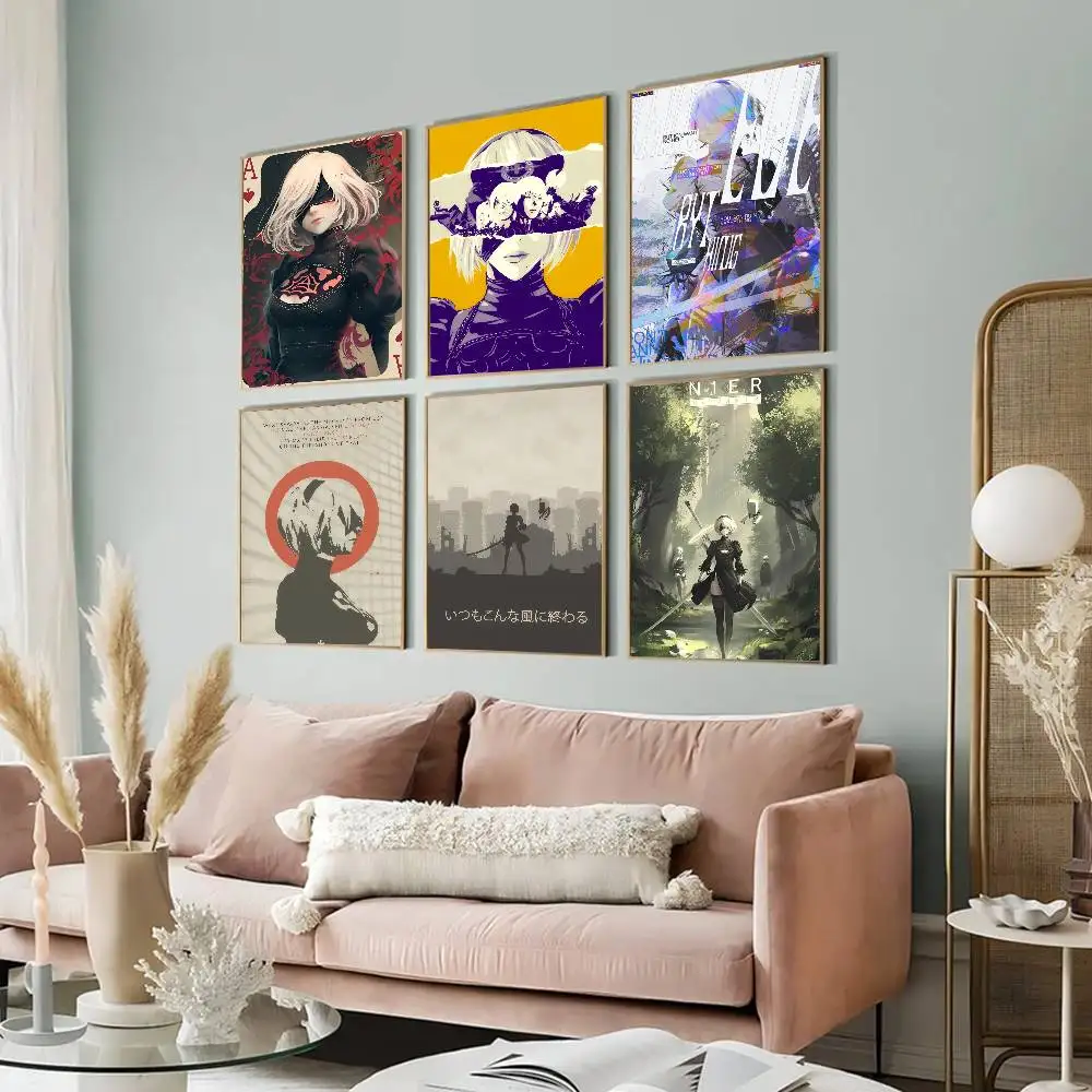 Klassische Nier Automata Spiele, klassische Vintage-Poster, Vintage-Raumdekoration, Heimbar, Café-Dekoration, nordische Heimdekoration