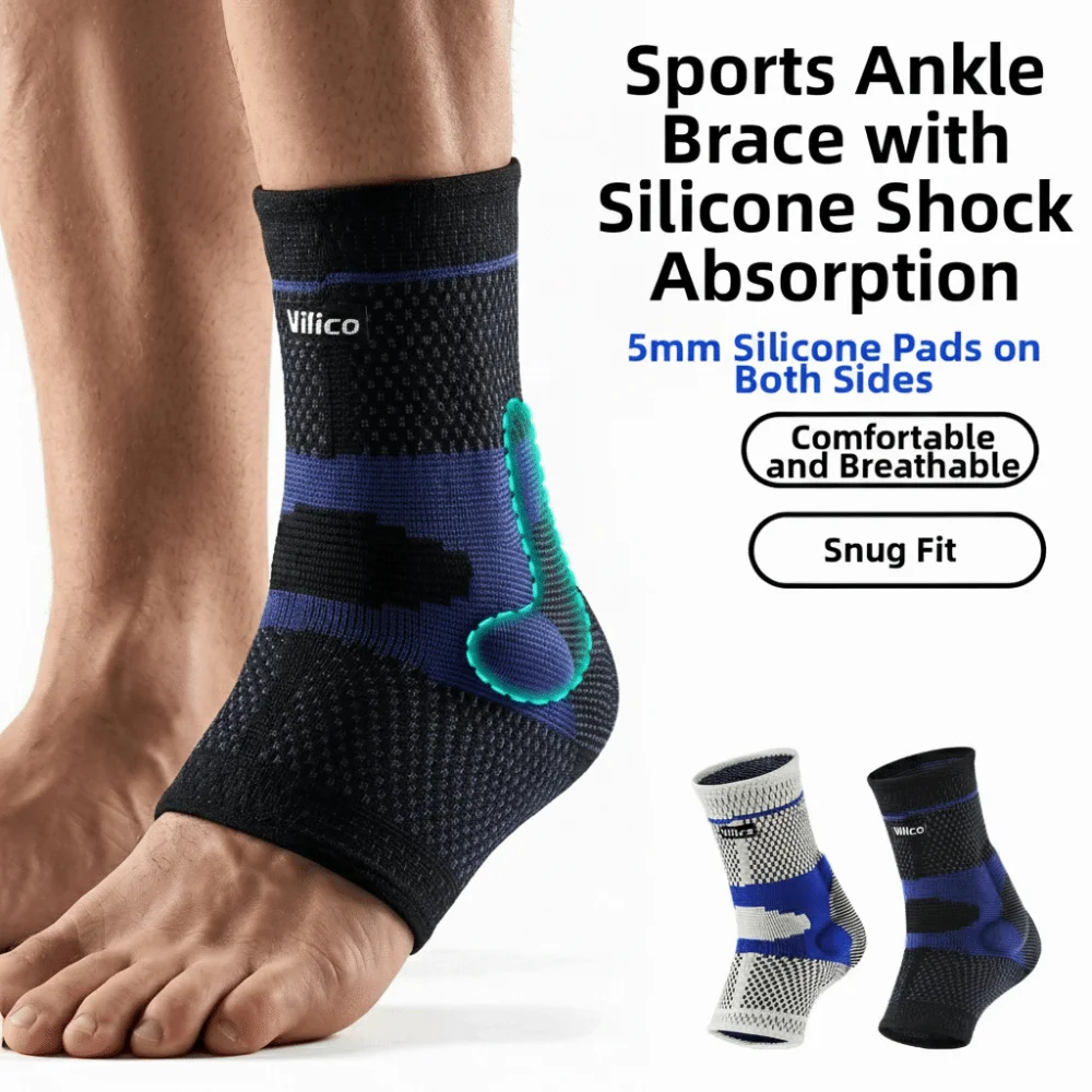 New Lightweight Ankle Brace High Elastic Shock Absorption Fitted Ankle Brace Anti-Sprain Pressure Relief Ankle Protection Sports