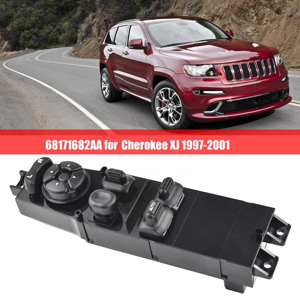 

Оконный переключатель 68171682AA, переключатель стеклоподъемника для Jeep Cherokee XJ 1997-2001