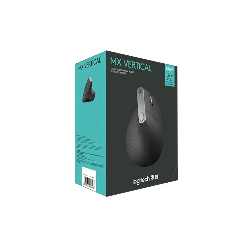 ماوس Logitech MX اللاسلكي العمودي - تصميم مريح يقلل من إجهاد العضلات، ويحرك المحتوى بين 3 Windows وApple Computer