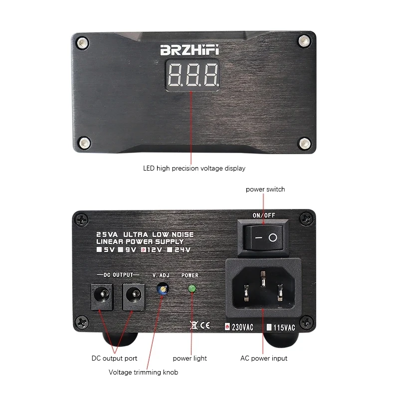 

SUPER Circuit 25W DC Linear Regulated Power Supply， 3.5A Dual Output Low Noise Power Supply，DC5V,9V,12V,15V,18V,19V,24V