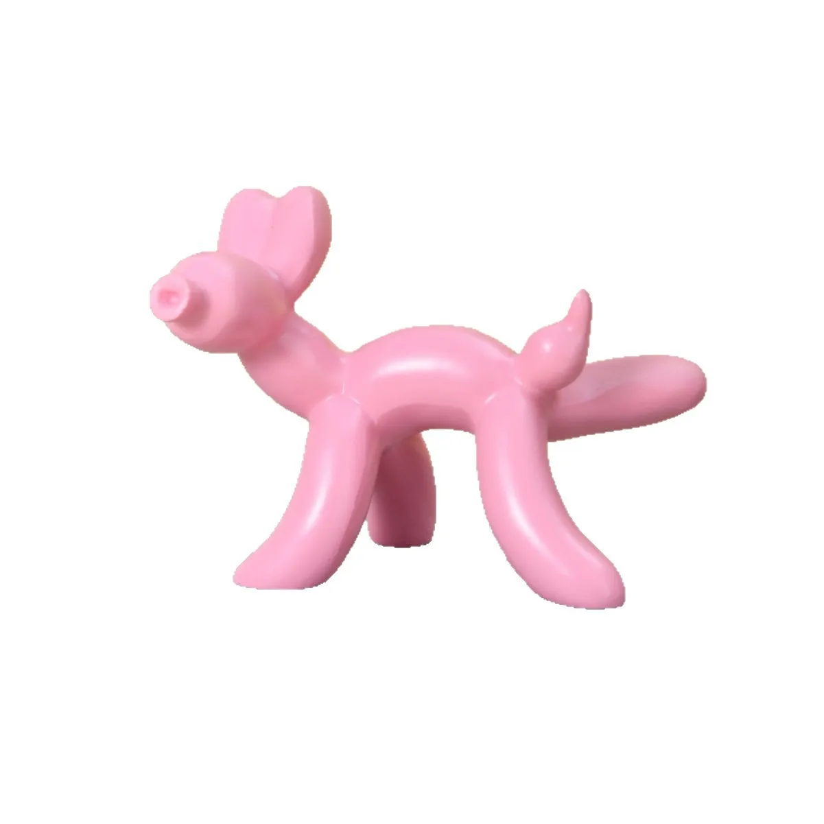 Modern Minimalist Resin Peeing Dog Balloon Dog Figurine - Creative Home Decor, Unique Living Room Showpiece