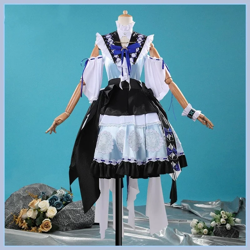 

Костюм для косплея COWOWO Arknights Rosmontis, игровая/аниме-форма для вечеринок, одежда для ролевых игр на Хэллоуин
