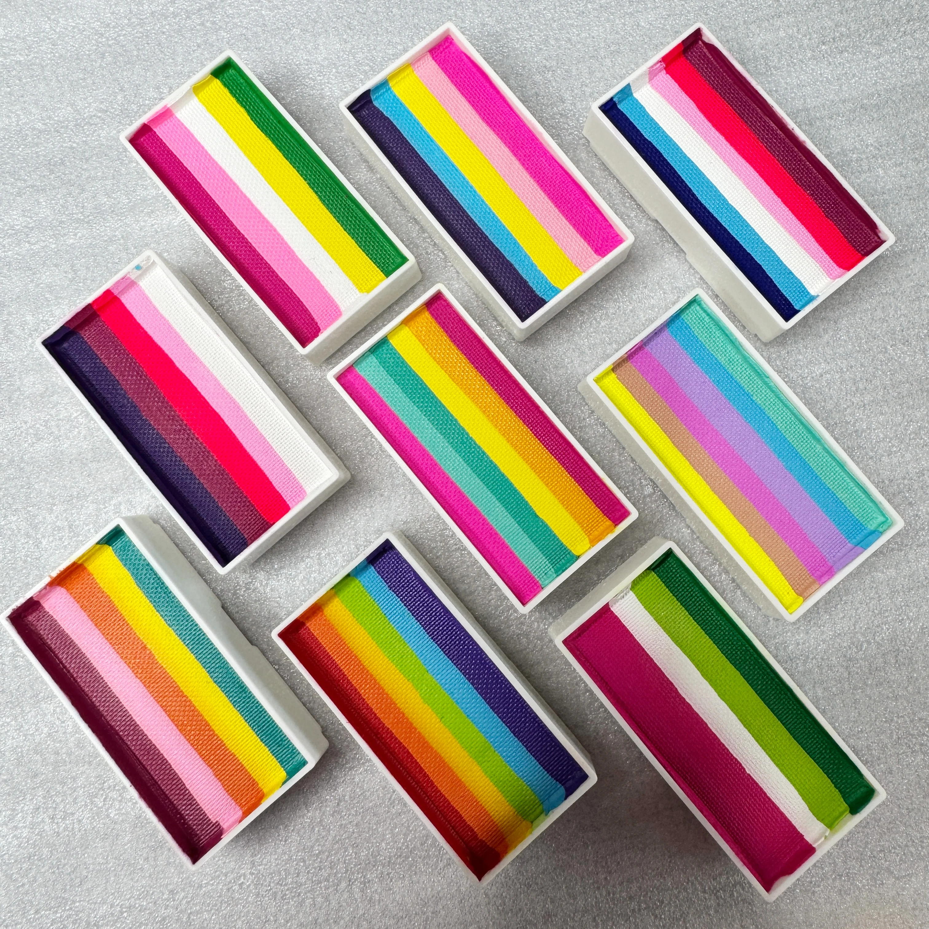 Water Activated 30g Rainbow Split Cake For Children's Face Painting Halloween Christmas DIY Makeup Friendly Use For Kids