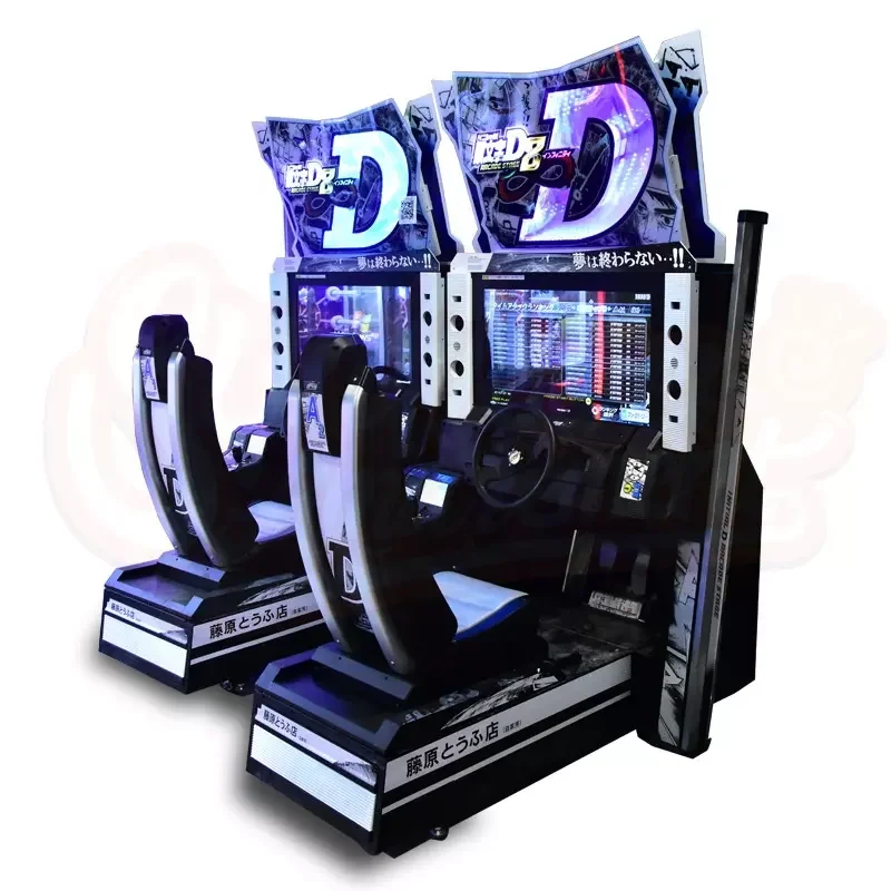 Amusement Equipment Initial D 2 Players  Coin Operated Games Simulator Racing Game Machine