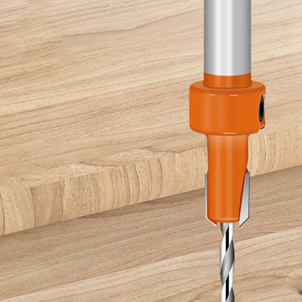 Edge Banding Punching Pliers Punching Tool Countersink Drill Bit Screw Hole Hat Woodworking Tool Masking Pliers 3.2X8mm-ABYA