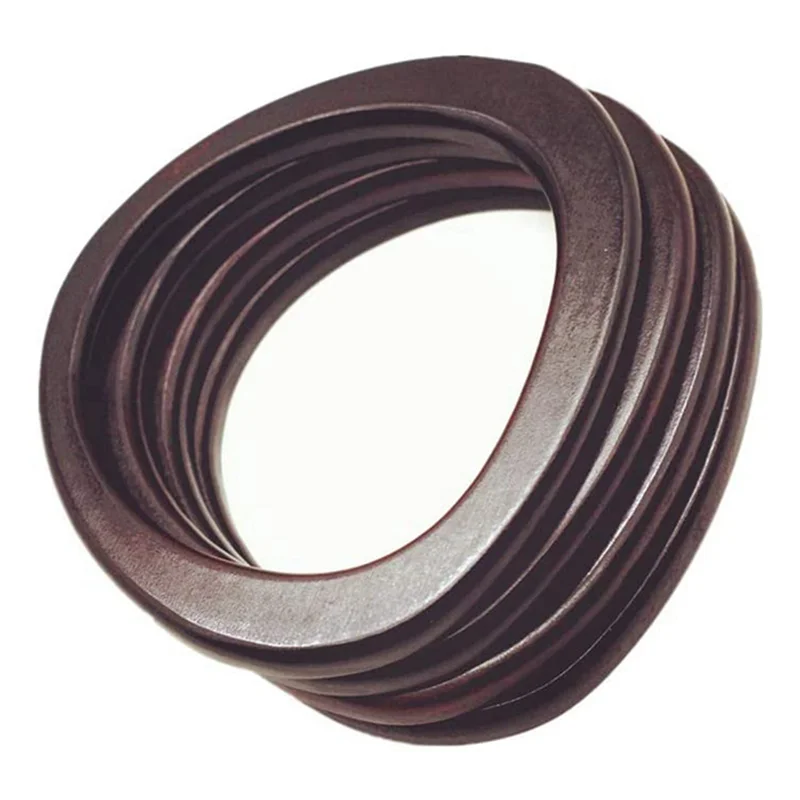 

【SEE】12 упаковок, деревянная ручка для кошелька, D-образные деревянные ручки, сменный инструмент для вязаной вязаной сумки, соломенные ручки для сумок