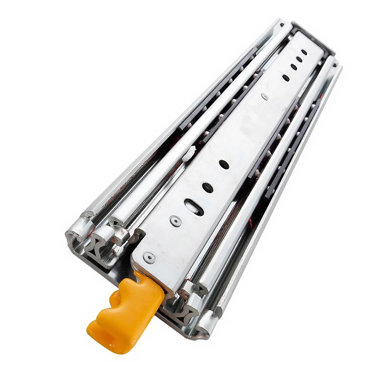 

1 Pair 44 Inch Locking Drawer Slides Side Mount Full Extension Ball Bearing Sliding Rails for RV Cabinets Tool Box & Storage