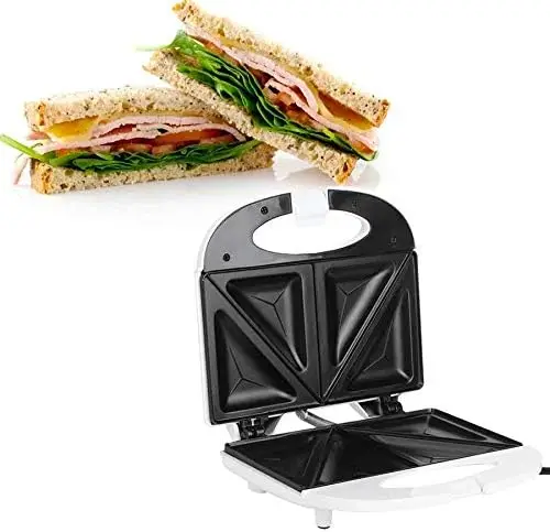

Small Sandwich Maker,Electric Waffles Or Sandwich Maker ，Kitchen Breakfast Toaster Bread Making， Machine Household Cooking Bakin