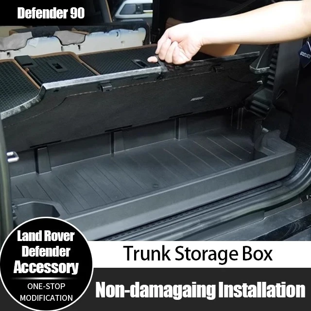 2025 New Arrivals ABS Accessories Car Storage Box Rear Trunk Storage Box For Land Rover Defender 90