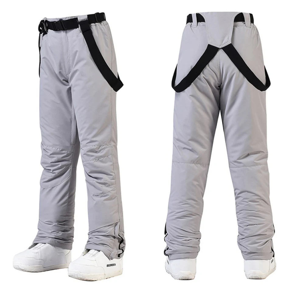 New 2022 Ski Pants Men And Women -30 Temperature Windproof Waterproof Warm Snow Trousers Winter Snowboarding Pants