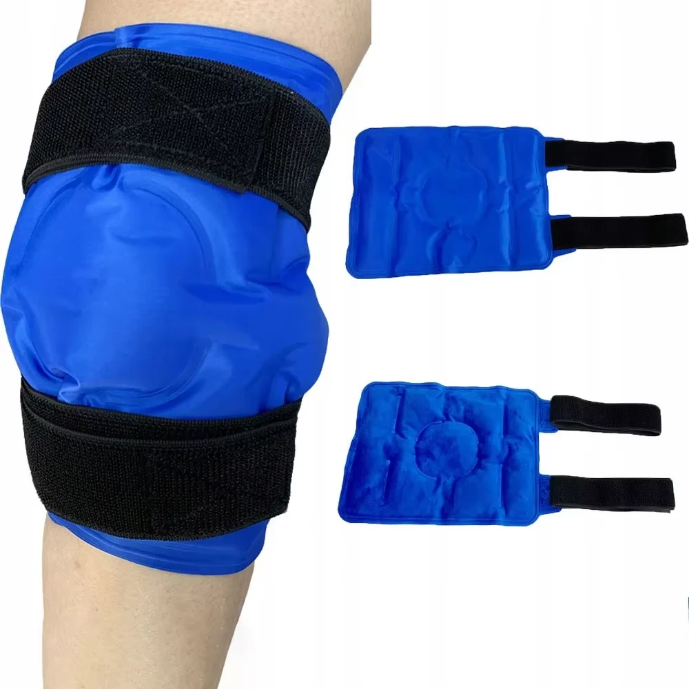 Neues Wiederverwendbares Knie-Eispack zur Schmerzlinderung, Gel-Kühlbandage für Knieersatz, Beinverletzungen und Chirurgie, Kaltkompressionstherapie – Detail 3
