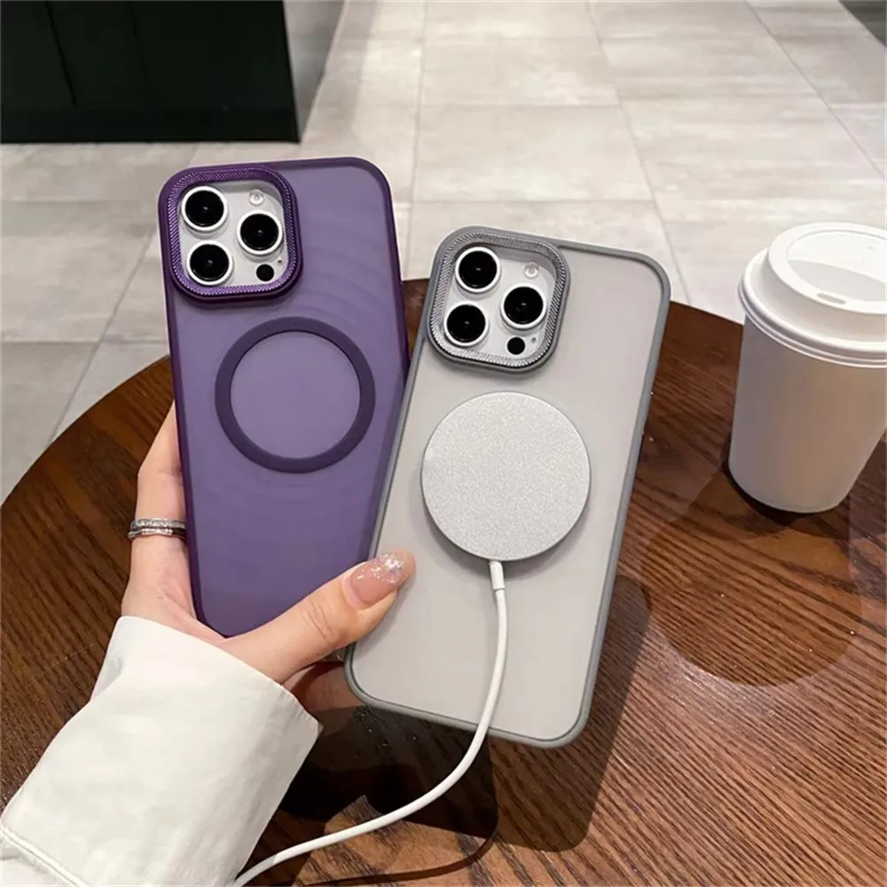 Luksusowe etui ochronne na aparat Spiricle do iPhone 15 16 Pro Max 16 Magsafe Etui do iPhone 14 12 11 13 17 Pro Max Matte Cover