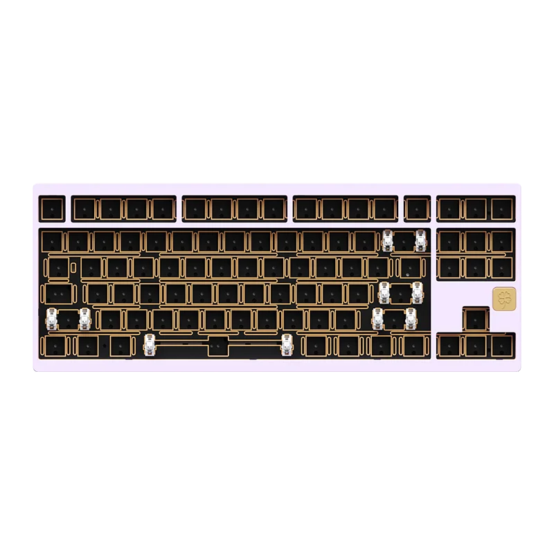 Weikav Lucky80 Kit Keyboard Mekanis Nirkabel Tri-mode Aluminium Aloi QMK/VIA Gasket PC Esports Kit Keyboard Gaming Laptop