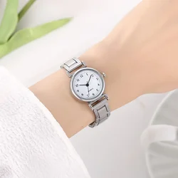 Reloj de cuarzo analógico a la moda, correa de acero inoxidable, Relojes de pulsera de cuarzo de lujo Para Mujer, Relojes informales Para Mujer