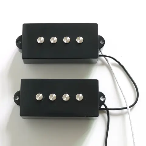 Donlis Ceramic Magnet Traditional 4 String P Bass Pickups In Black Ivory White Colors