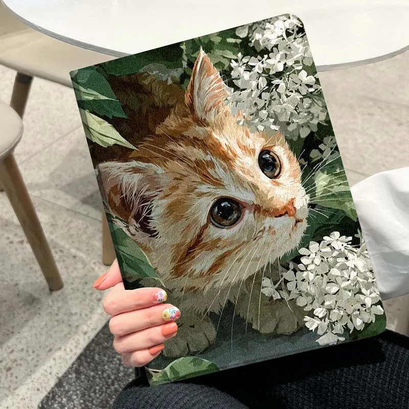 Leaves Flower Cat R… - image