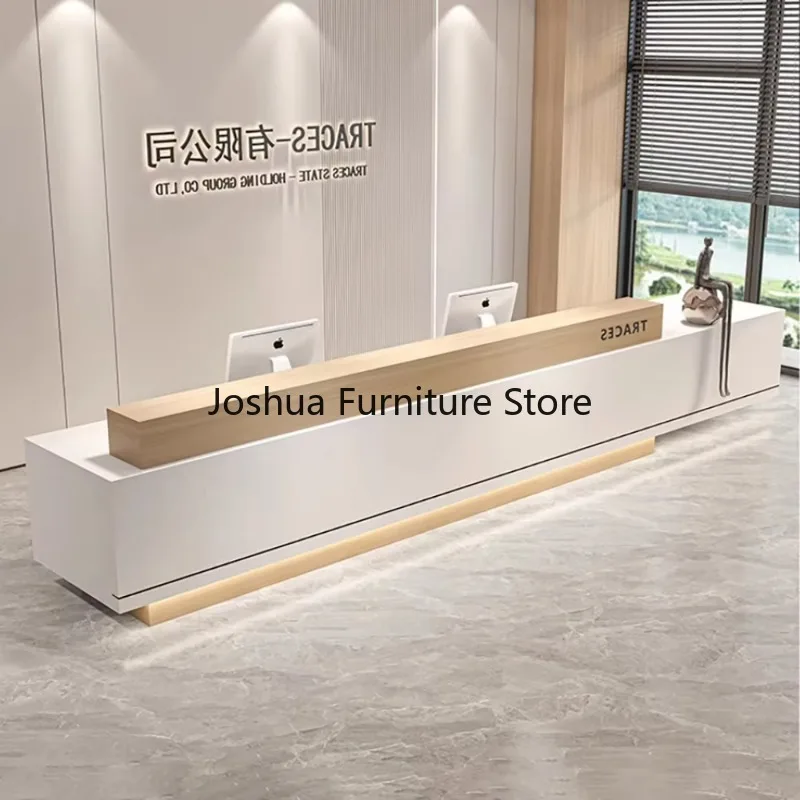 Creative Commercial Grade Reception Desk Home Multifunctional Reception Counter Premium Nordic Rezeptionstheke Office Furniture