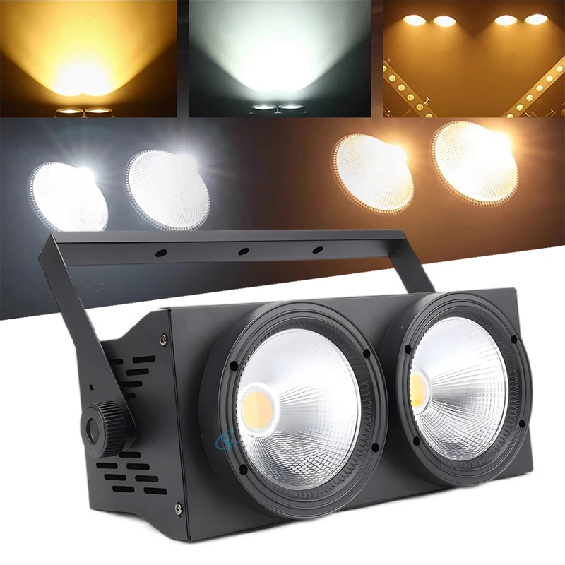 LED 2 Eyes 200W COB Audience Lights Cool Warm White Lighting Stage Effect Blinder Light For Disco Party Club Show