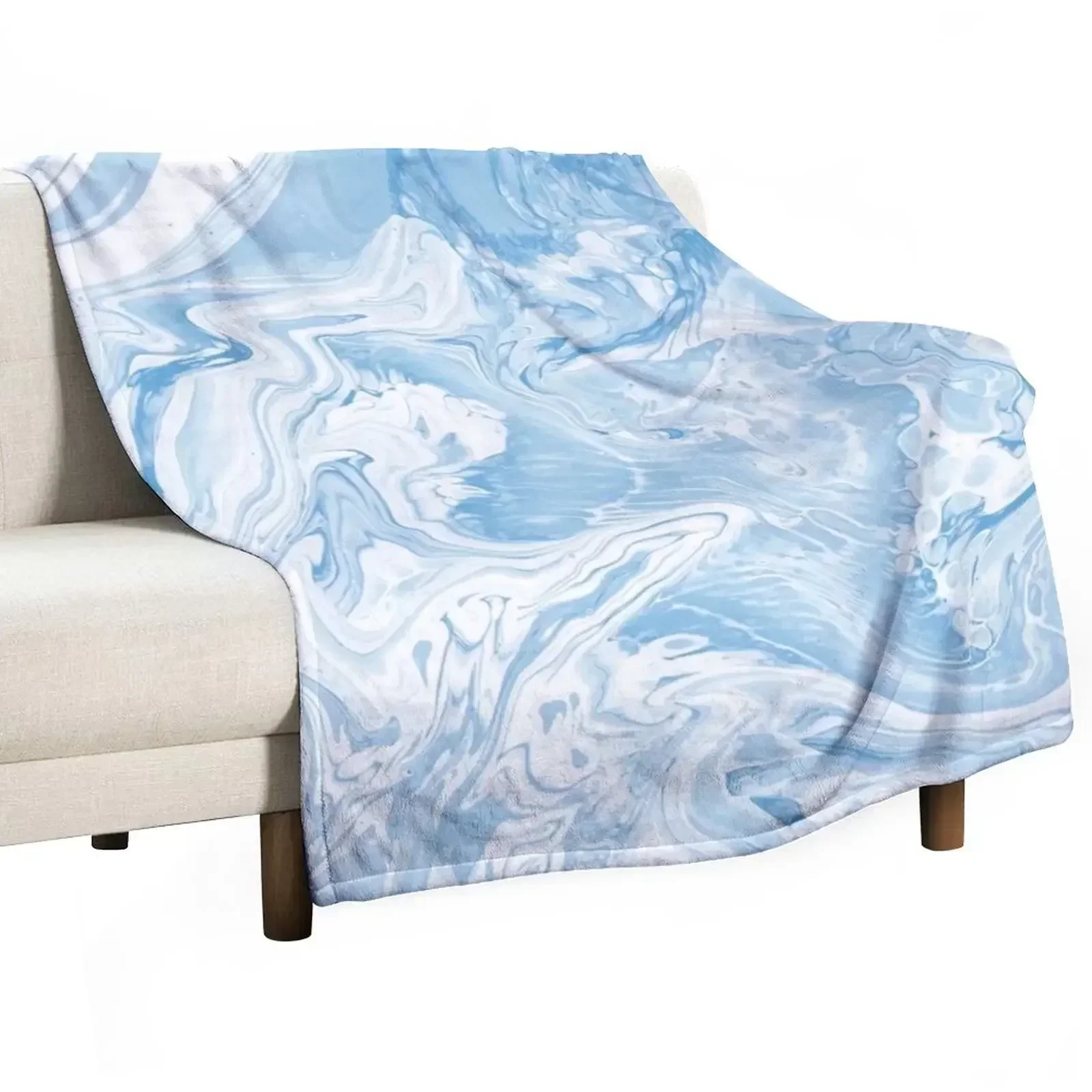 CLOUDY SKY MARBLE Throw Blanket Durable Warm Blanket for Daily Home Use