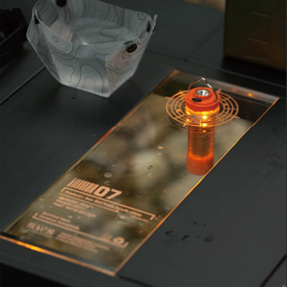 0.5 وحدة لوح أكريليك شفاف لوح طاولة التخييم للهدف صفر ضوء لوحة طاولة خارجية للتخييم في الهواء الطلق IGT الجدول