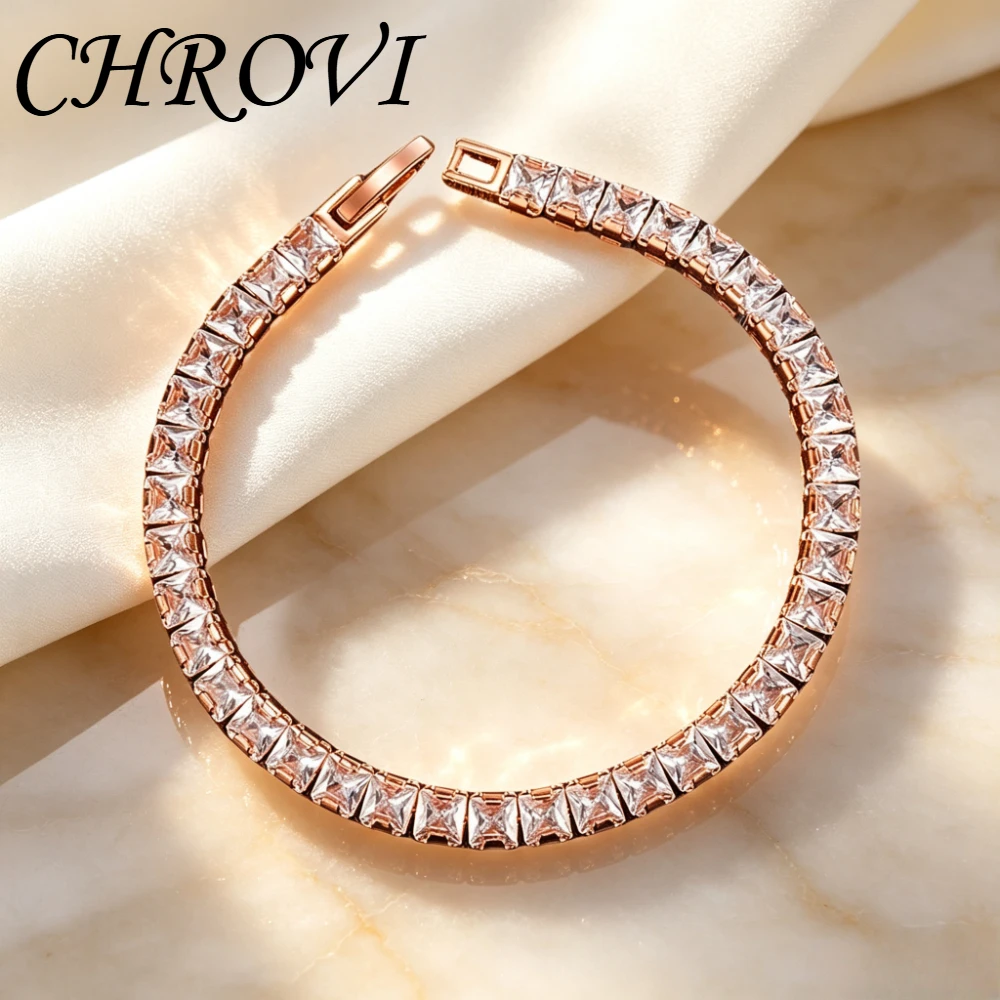 Luxury-Style 925 Sterling Silver Fashion 5MM Golden Bracelet Popular Style Bracelet in Stock