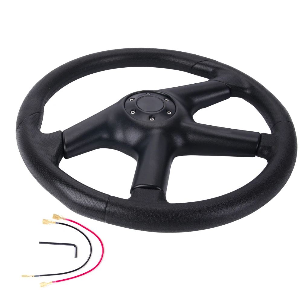 RASTP-Universal 14inch 350mm Racing Steering Wheel Skidproof PU Leather Car Sport Steering Wheels Car Accessories STW080 - Image 3
