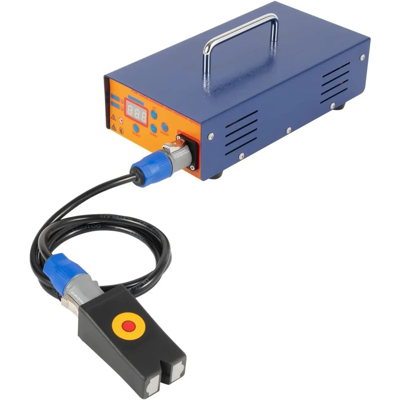 آلة إزالة جسم السيارة بالحث المغناطيسي بقدرة 1.38 كيلو وات، أداة إصلاح الحث الكهرومغناطيسي مع رأس تسخين معزول