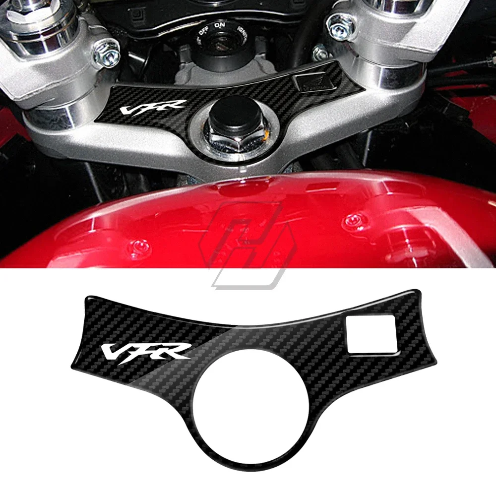 

For Honda VFR 800 2002-2006 3D Carbon-look Upper Triple Yoke Defender