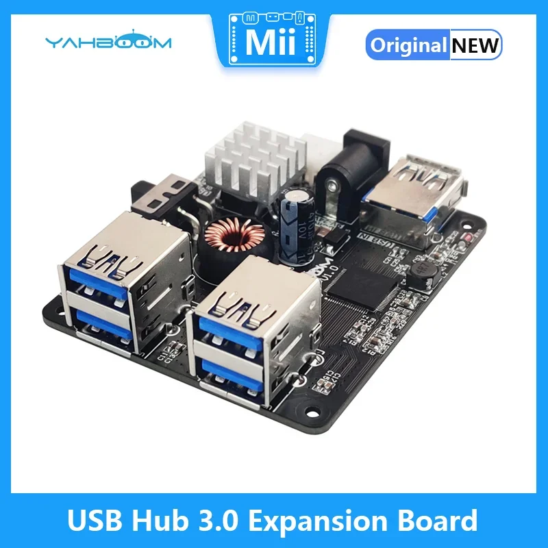 

USB-концентратор 3.0, мульти-разветвитель USB, 4 порта USB с мощностью микрозарядки или мощностью 9–24 В для роботизированного оборудования Raspberry Pi Jetson Ros