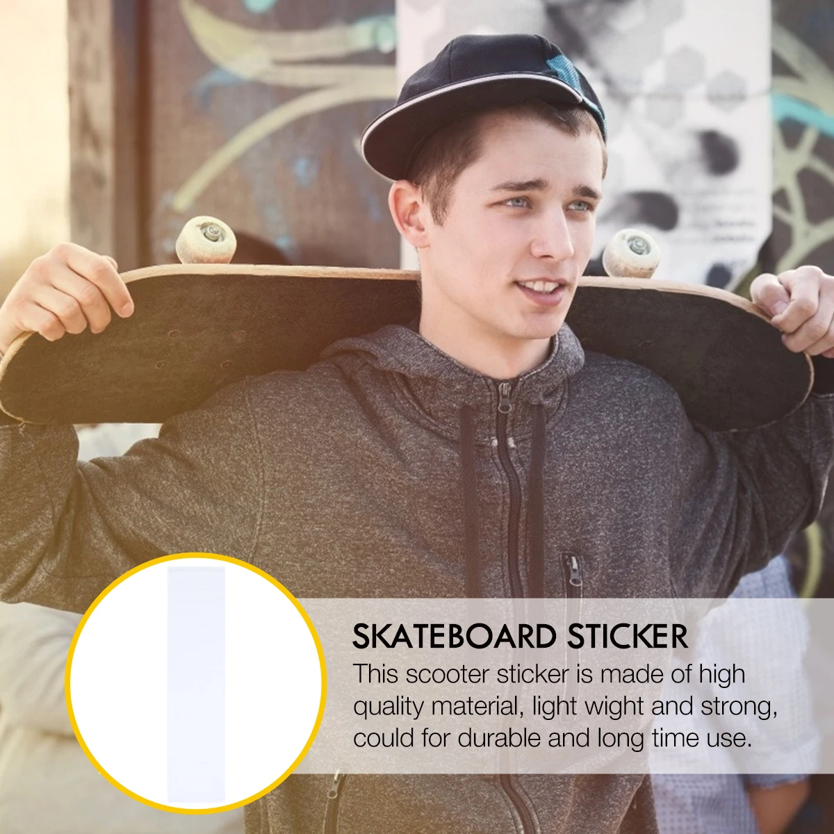 

Transparent Sandpaper Scooter Sticker Grip Skate Skateboard Pvc Longboard Accessories