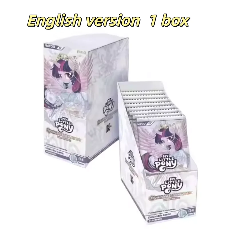 NIEUWE KAYOU My Little Pony Kaarten Engels Goede Maanlicht Sterren Leuke Schaduw Cadeaudoos serie Schattige Anime Verzamelkaarten Speelgoed Cadeaus