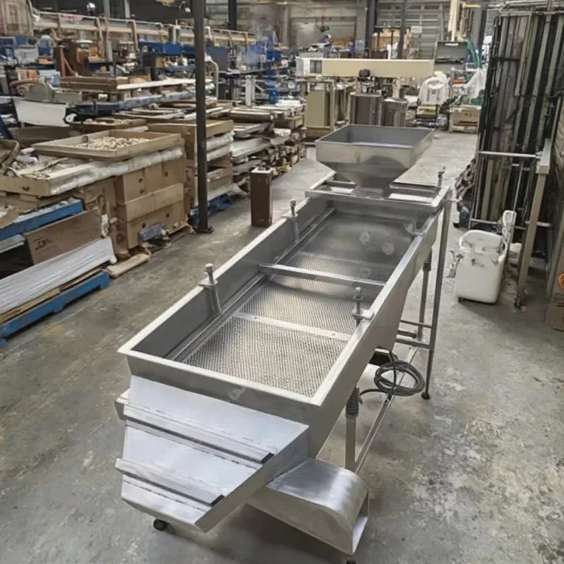 Customized Cocoa Beans Linear Vibration Sieve Nut Vibrating Screen Sifting Machine