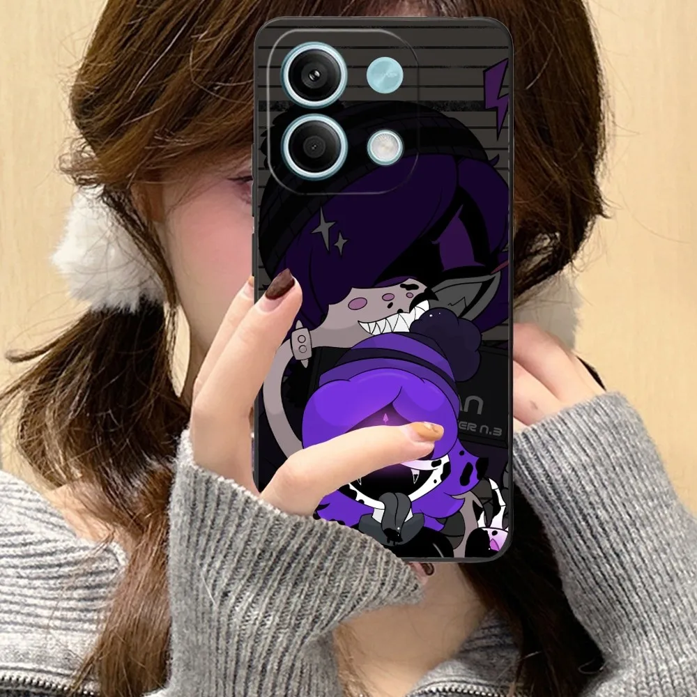 Murder Drones Uzi Mobile Cell Phone Case for Xiaomi Redmi Note 13 12 11 10 9 8 7 6 S A Pro Lite Plus 5G Black Phone Cover Funda