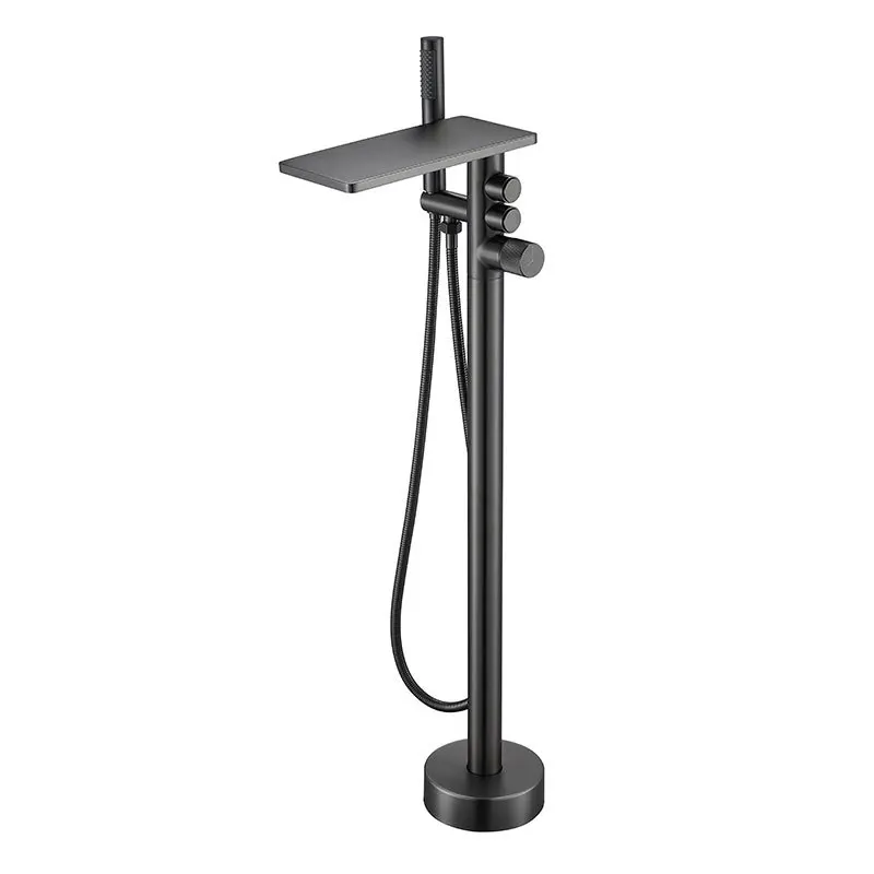 

All copper, bathtub, faucet, water mixing valve, floor type, shower, cylinder side, vertical type