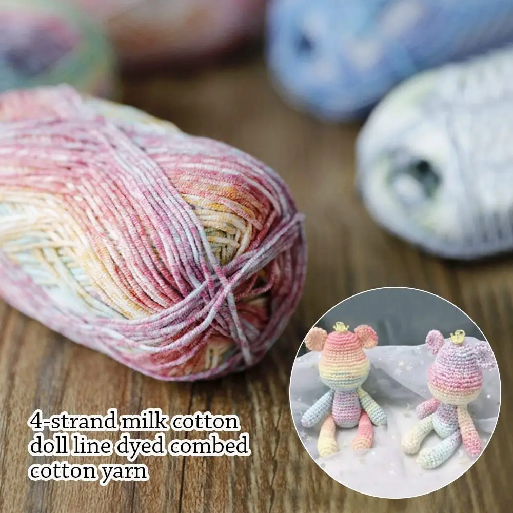 For Basket Carpets Sewing Milk Cotton Woven Thread Yarn Ball Crochet Yarn DIY Hand Knitting