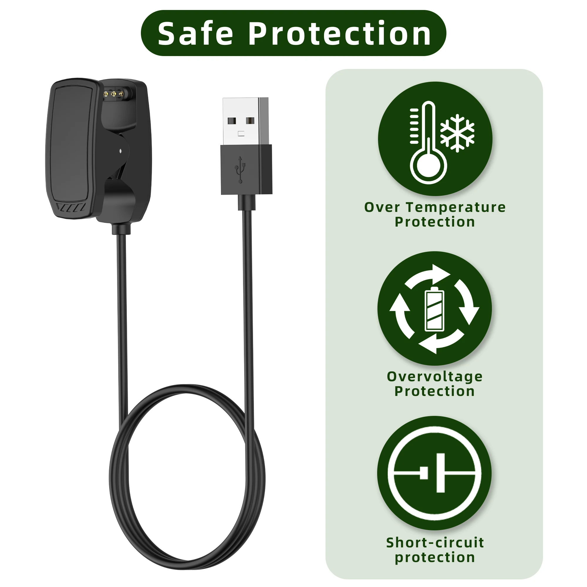 Replacement Charger Suitable for Garmin Descent Mk1 Mk2 Mk2i Mk2S Mk3i X50i G1 G2 USB Garmin Charger Charging Clip